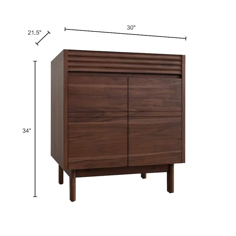 Avanity Carina Bathroom Vanity Only in Coffee Teak