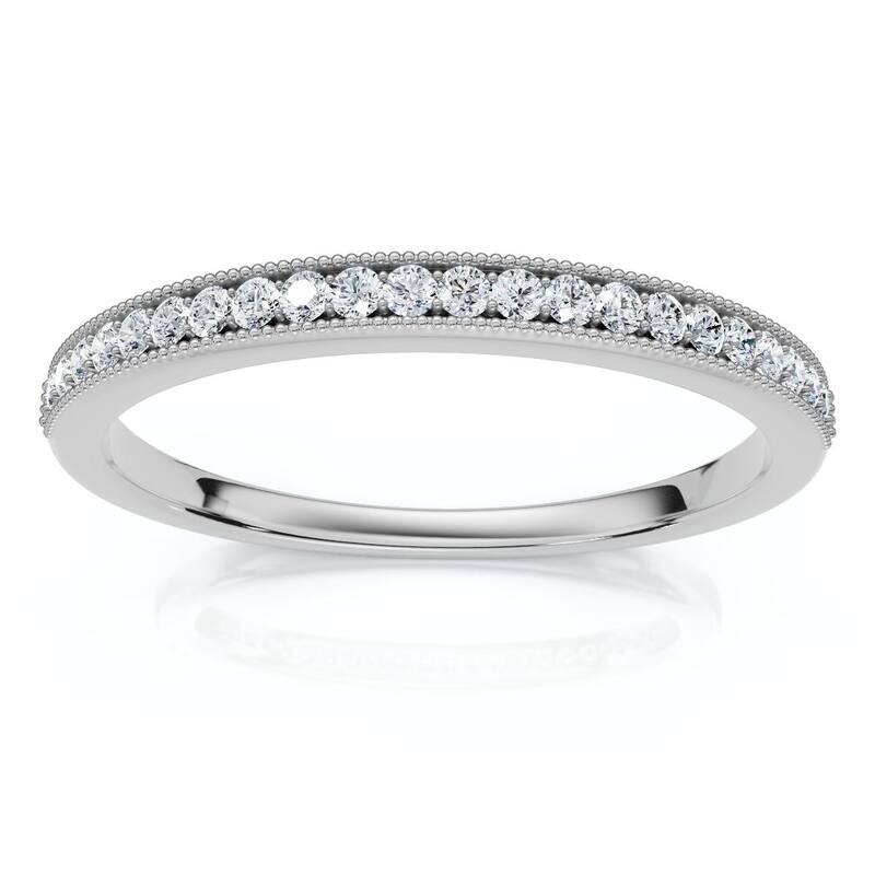 Bliss Diamond 3/8thCt Diamond Sephora Stackable Wedding Anniversary Ring Gold Lab Grown - 7.5 - White