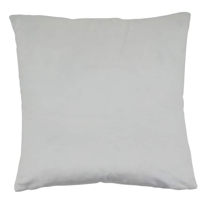 Poly-Filled Velvet Faux Fur Throw Pillow