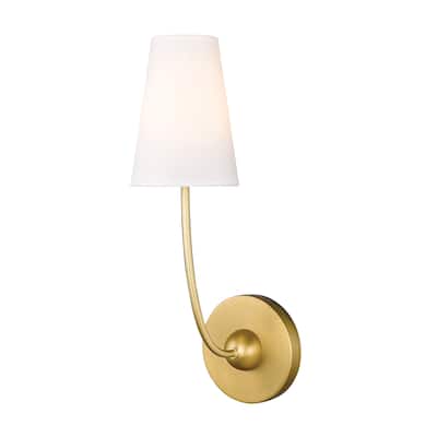 Shannon by Z-Lite 1 Light Wall Sconce in Rubbed Brass