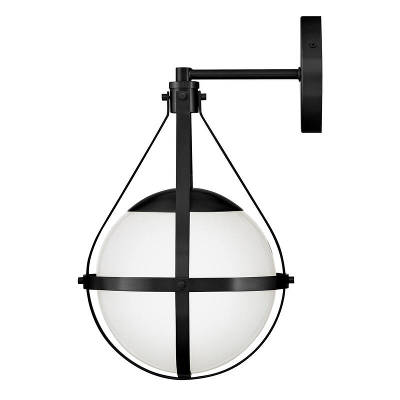Lark 83670 Colby 1 Light 16" Tall Wall Sconce with Cased Opal Glass