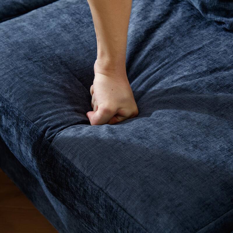 L Shaped Sectional Sofa Convertible Storage Ottoman