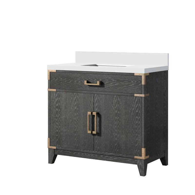 Laurel Bath Vanity with Quartz Top and Sink