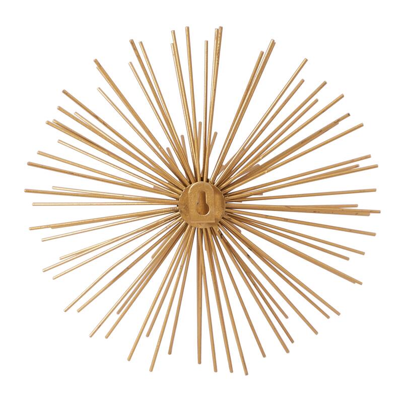 CosmoLiving by Cosmopolitan Metal 3D Starburst Wall Decor (Set of 3) - Silver, Gold, Black, Copper