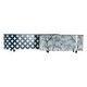 preview thumbnail 1 of 5, Foreside Home & Garden Set of 2 Multicolored Galvanized Metal Planters with Round Feet - 20.25 x 7 x 6.5