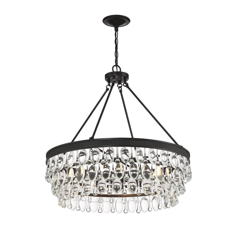 Savoy House Windham 6 Light 28" Wide Crystal Chandelier