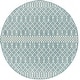 preview thumbnail 86 of 98, Nourison Positano Indoor/Outdoor Moroccan Area Rug 8' x Round - Aqua/Blue