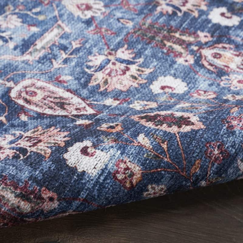 Power Loomed Distressed Non Skid Area Rug - 6' Runner