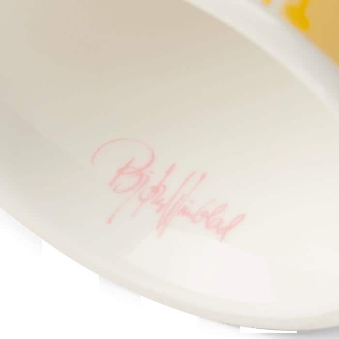 Bjørn Wiinblad Eva Tealight Holder, Yellow/Lavender, 2 Pcs. - 2.6"