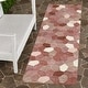 preview thumbnail 142 of 145, Machine Washable Indoor/ Outdoor Modern Loyd Chantille Rug Burgundy - 2'3" x 7'6"