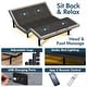 preview thumbnail 3 of 6, Renanim Adjustable SplitKing Bed Frame with Memory Foam Mattress, Dual Massage, USB Ports, App, Remote