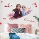 preview thumbnail 2 of 2, Purple & Orange & Red Frozen II Elsa & Anna Giant Wall Decals by RoomMates