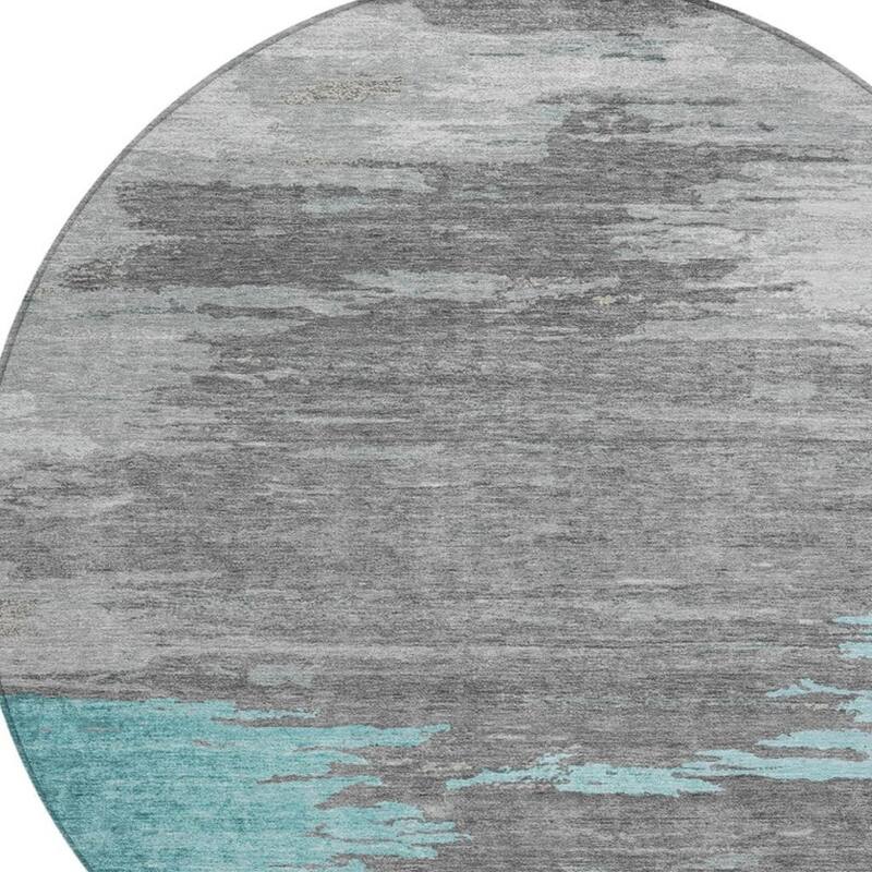 HomeRoots Abstract Transitional Rectangle Outdoor Rug