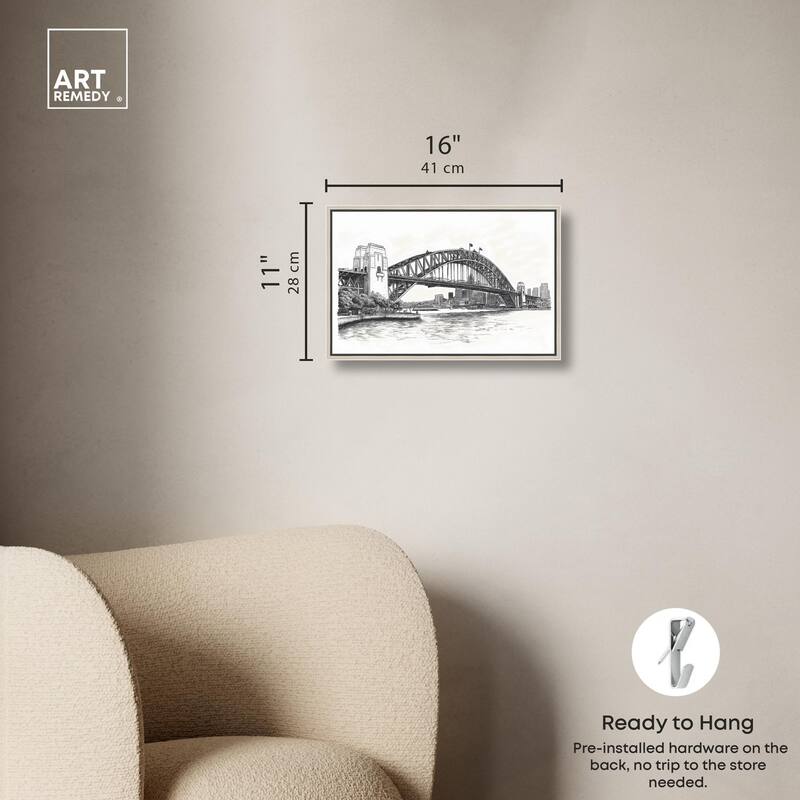 Lines of the Bridge Canvas by Art Remedy