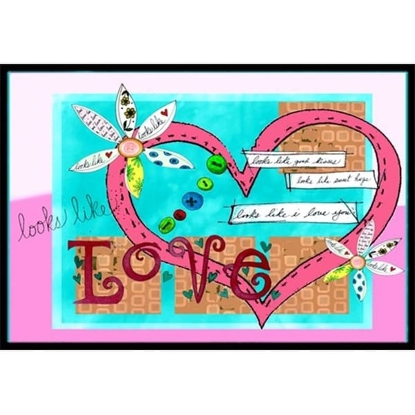 Carolines Treasures PJC1114JMAT Looks Like I Love You Valentines Day Indoor & Outdoor Mat 24 x 36 in.