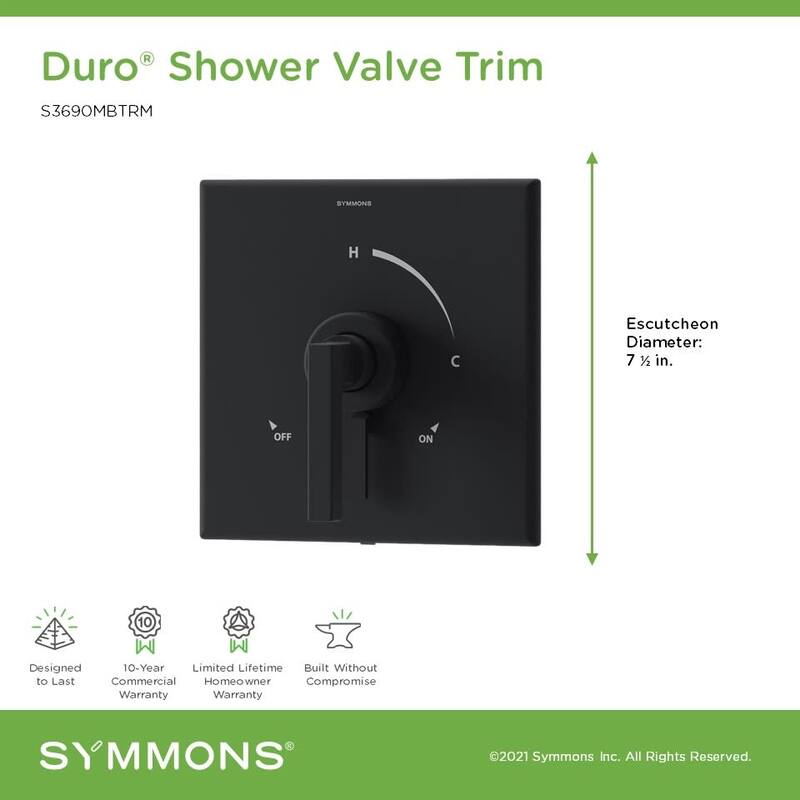Symmons S3690TRM Duro Single Handle Volume Control Valve Trim