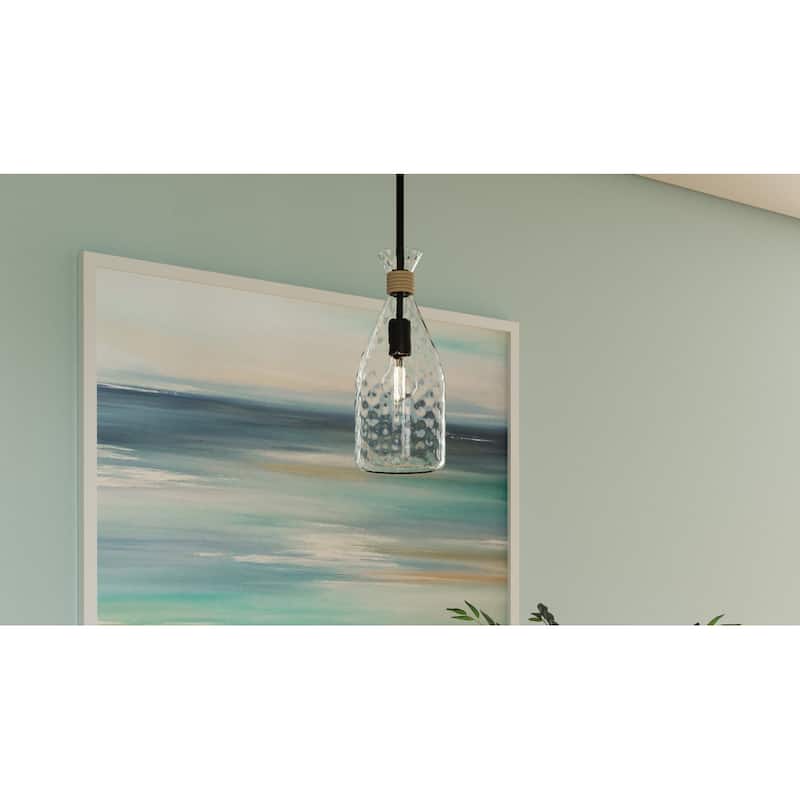 Govada 1-Light Matte Black Mini Pendant
