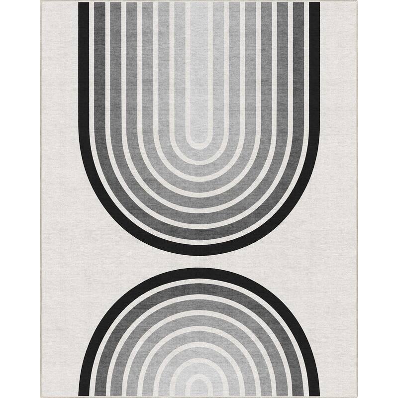 Well Woven Apollo Duo Arch Mid-Century Modern Flat-Weave Area Rug