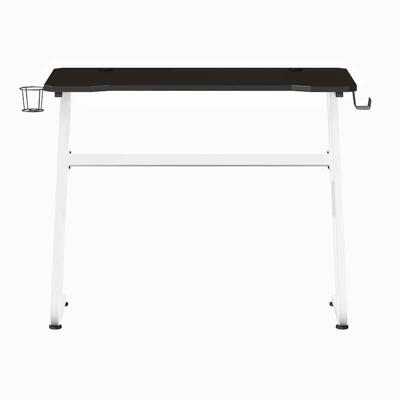 Professional Gaming Ergonomic Desk with Cup Holder and Headphone Hook