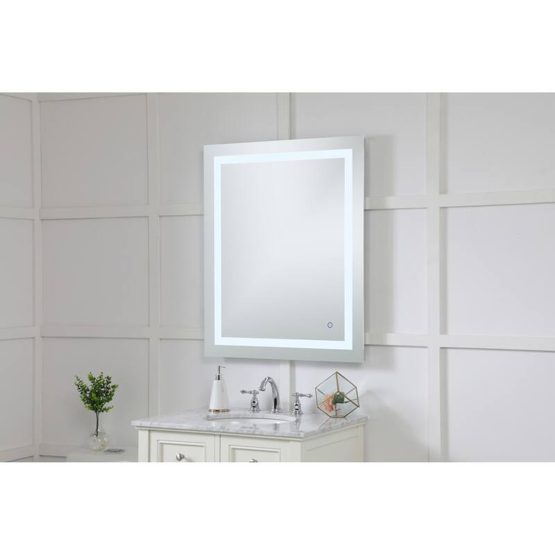 Elegant Lighting Helios 36" x 30" Rectangular Frameless Wall Mounted