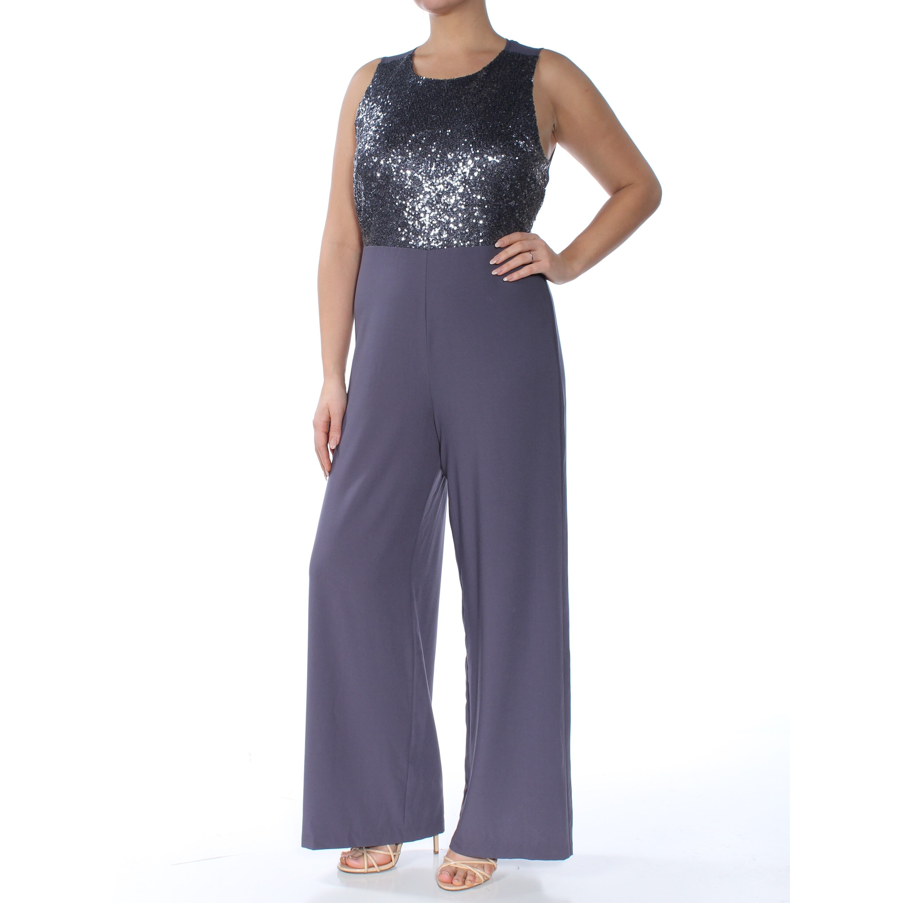 navy blue evening jumpsuit