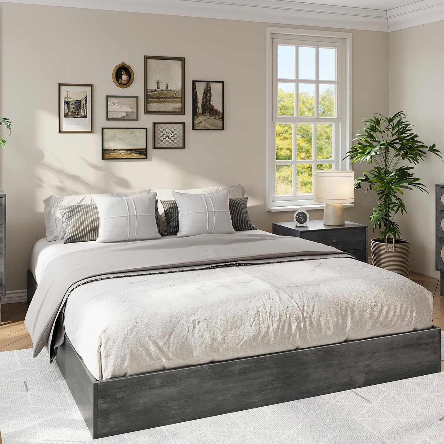 Twin XL Wood Platform Bed No Box Spring