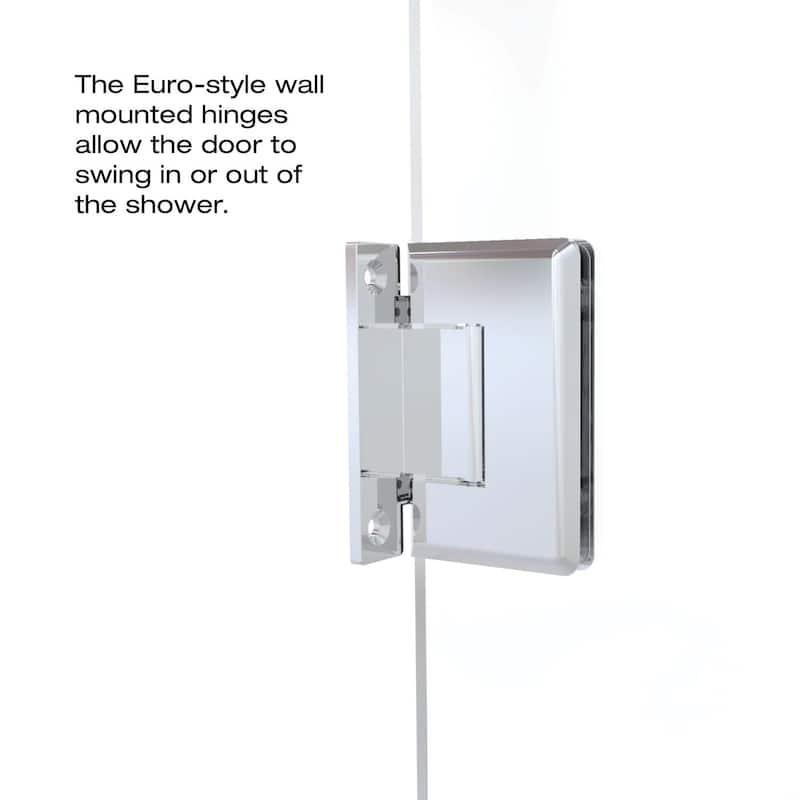 Basco Celesta 72" High x 59" Wide Pivot Frameless Shower Door with