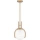 preview thumbnail 2 of 4, Bronze Gold One Light Pendant from the Quoizel Pendant Collection