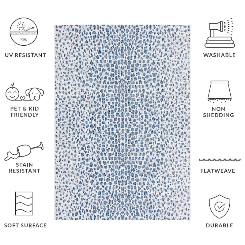 SAFAVIEH Courtyard Ruta Indoor/ Outdoor Waterproof Patio Backyard Rug