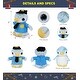 preview thumbnail 2 of 4, DolliBu Blue Penguin Police Officer Plush Toy w/ Cop Uniform and Cap - 6 inches