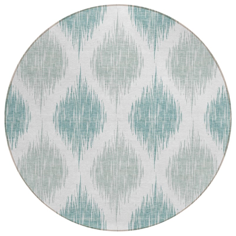 Machine Washable Indoor/ Outdoor Chantille Contemporary Geo Rug