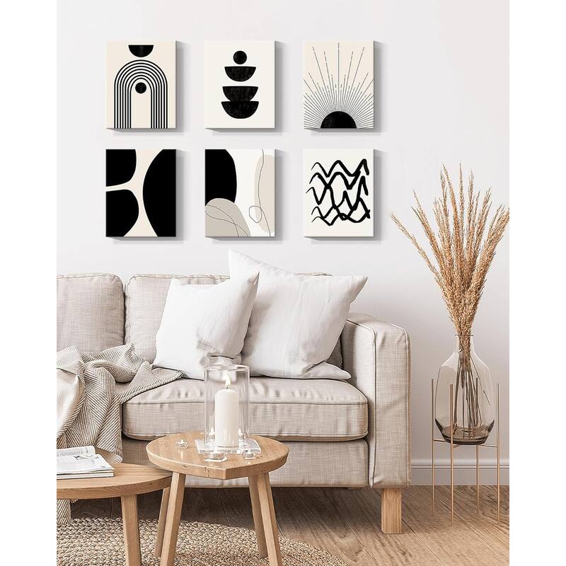 Abstract Boho Wall Art Minimalist Geometric