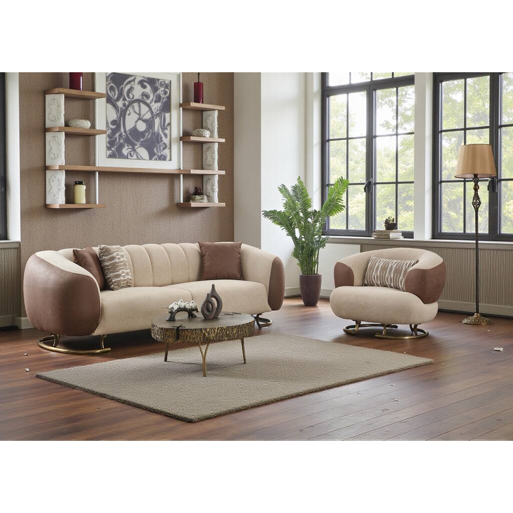 Mavro 2 Pieces Living Room Sets 1 Sofa 1 Chair