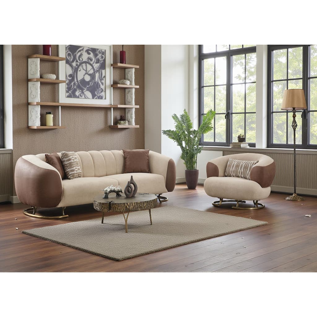Zellis 3 Pieces Living Room Sets 1 Sofa 2 Chair