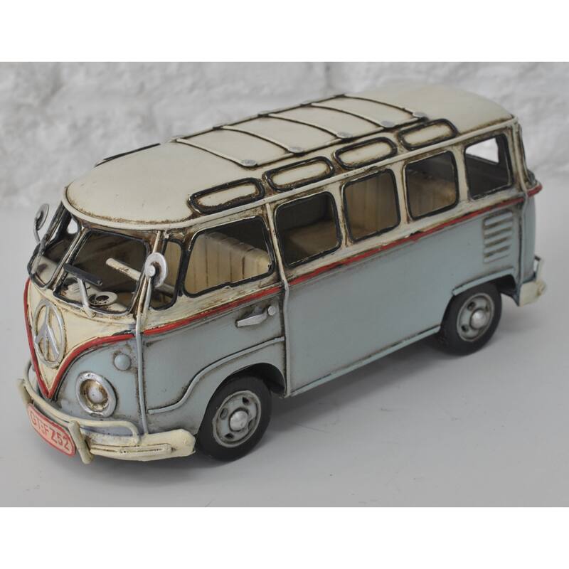 1957 Light Blue Kombi Volkswagen Vw Min Bus Penger Van Car Automobile