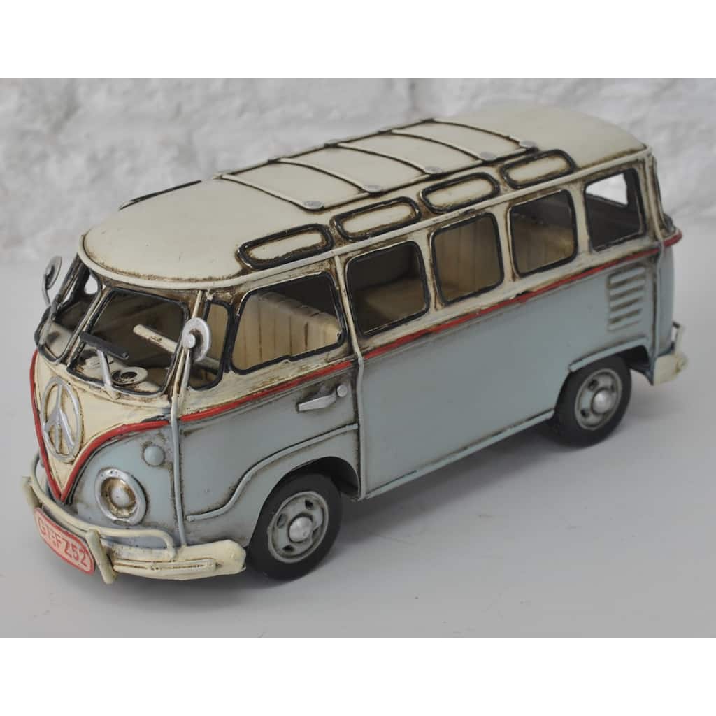 1957 Light Blue Kombi Volkswagen Vw Min Bus Penger Van Car Automobile