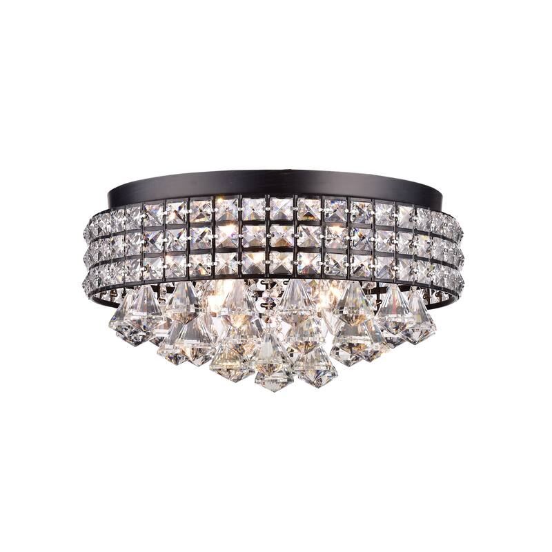Larion 4 - Light Chandelier Style Drum Flush Mount