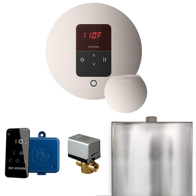 Mr Steam BBR Basic Butler Package Steam Shower Control Package with - Polished Nickel