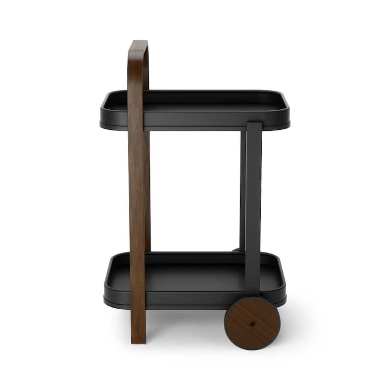 Umbra 1015392 Bellwood 17" Wide Steel and Wood Serving Cart with