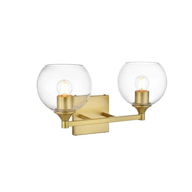 Felz 1 Light Black and Clear Bath Sconce