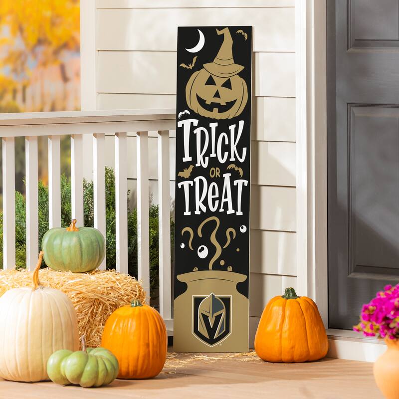47" Double Sided Seasonal Porch Leaner, Vegas Golden Knights - 47" x 11.25" - Halloween