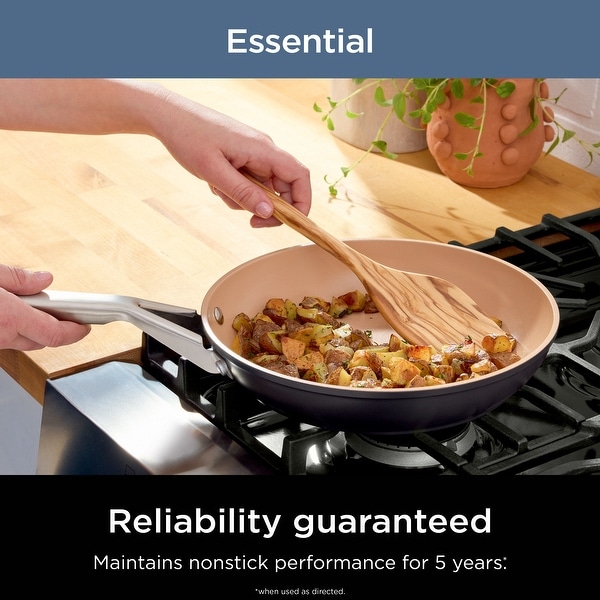 Ninja CW80020 Extended Life Essential Ceramic 8-Inch Fry Pan - Bed