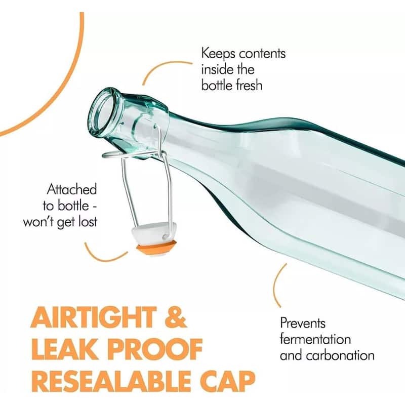 Amici Home Faceted Hermetic Glass Bottle