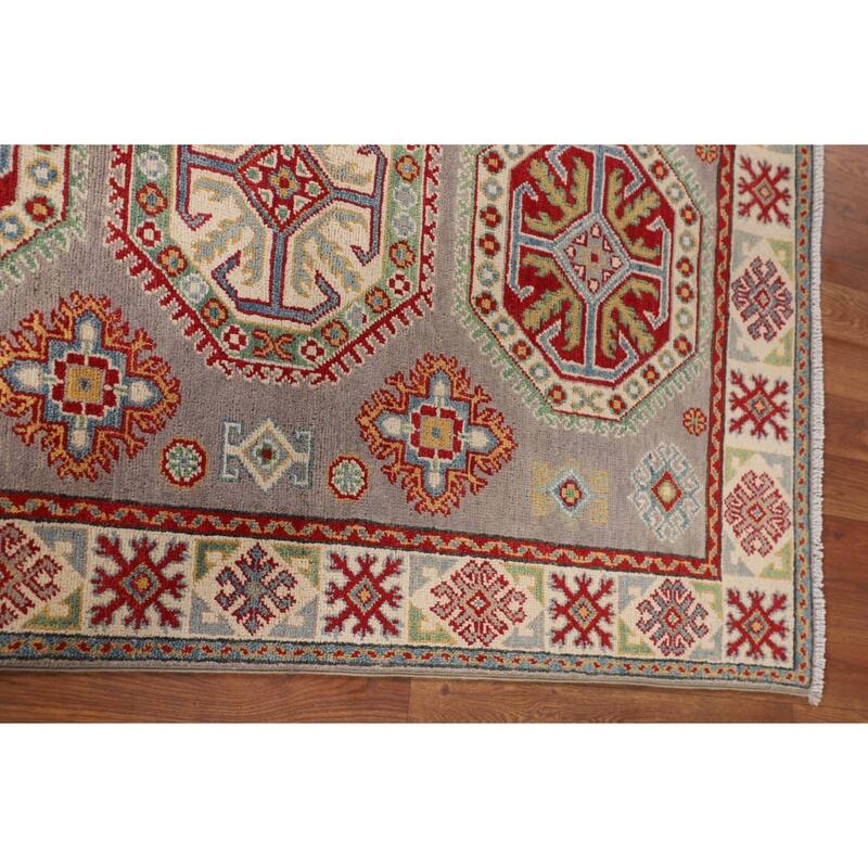 Kazak Foyer Rug Handmade Wool Carpet - 3'5" x 5'0"