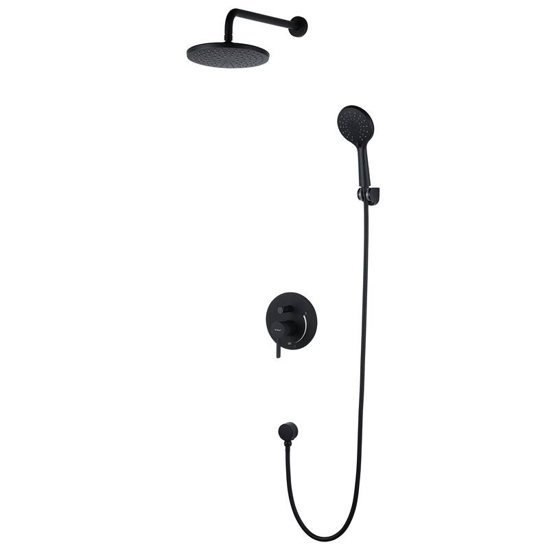 Shower System Set Bathroom 9 Inches Rainfall With Handheld Sower