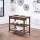 preview thumbnail 4 of 23, Firebranch Wire-brush Kitchen Cart Chestnut Wire-Brush