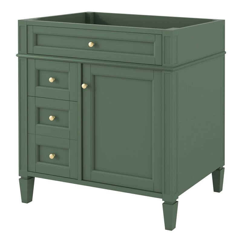 GDFStudio - Ardenton Modern Freestanding Bathroom Vanity with 2 Drawers and a Tip-out Drawer (NOT INCLUDE BASIN) - 29.3'W