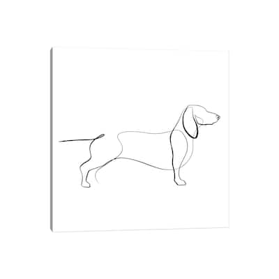 iCanvas "Dachshund" by Dane Khy Canvas Print