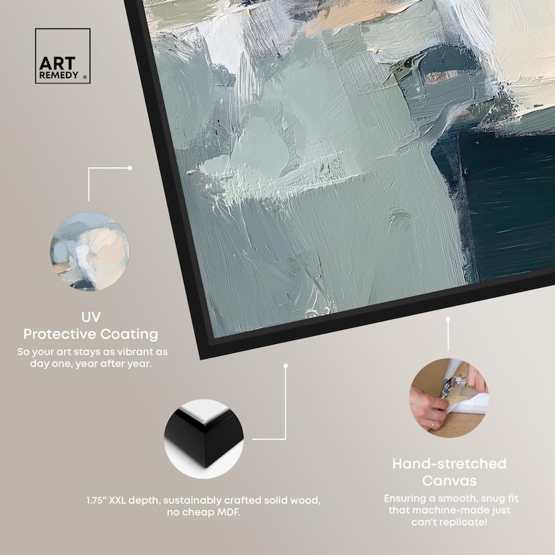 Seafoam and Sand I Canvas by Art Remedy