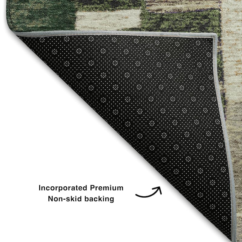 Premium Washable Super Soft Modern Patchwork Mayfield Rug